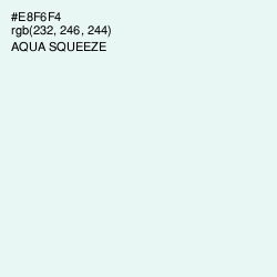 #E8F6F4 - Aqua Squeeze Color Image